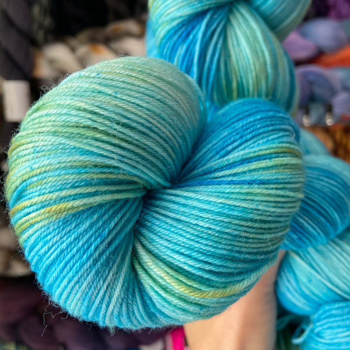 Eye of the Cat No. 16 on Choufunga Sock – My Mama Knits