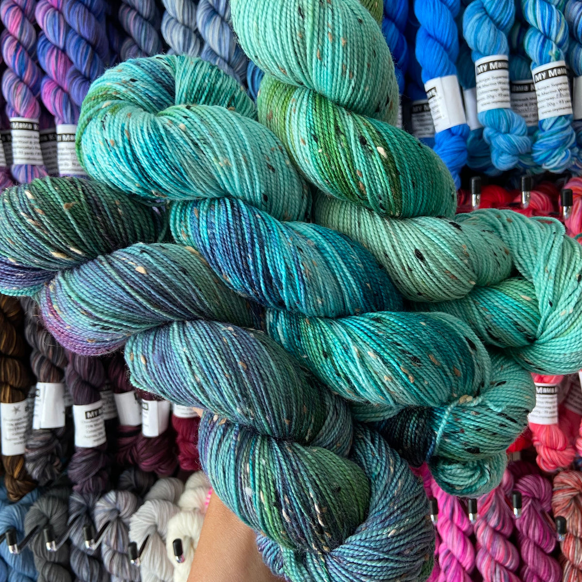 Single Batch Yarn Trio on Donnie Sock – My Mama Knits