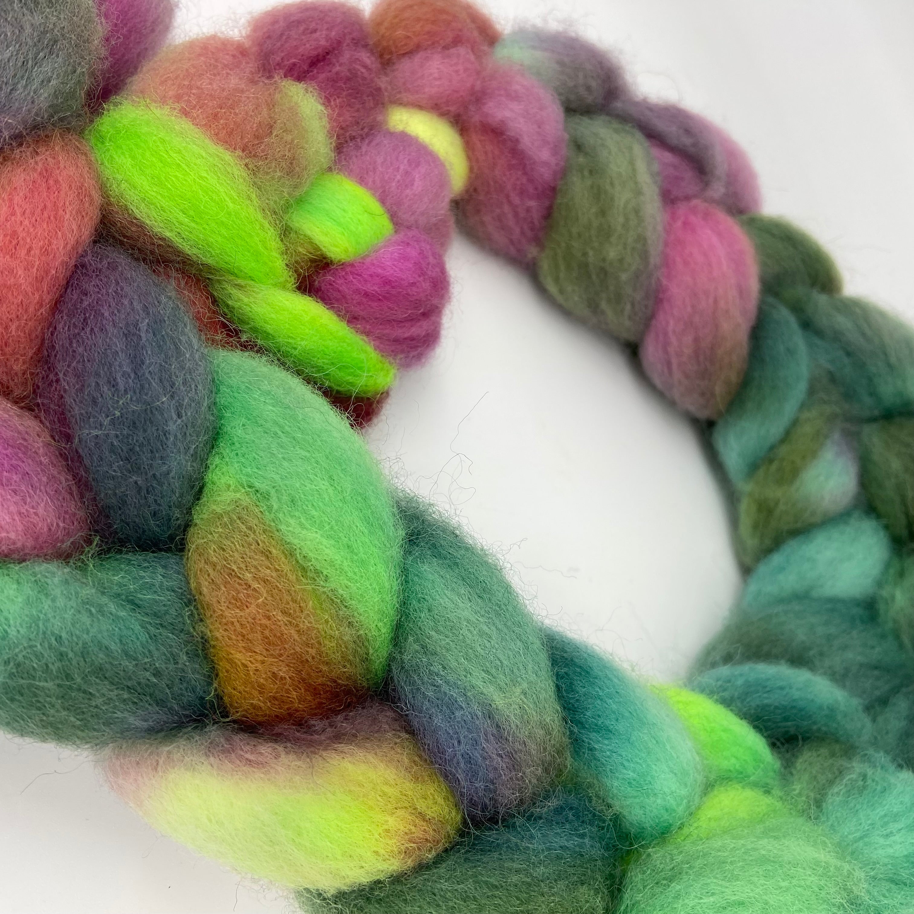Single Batch 355 on British Sheltand - 100g Top in a Spinners Braid