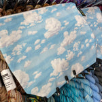 Happy Cloud Blue Sky Knitting Zippered Project Bag