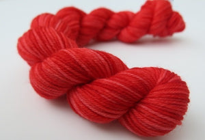 Rainbow Red - Mini Skein on Choufunga Sock