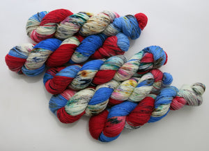 indie dyed yarn inspired by fear and loathing 