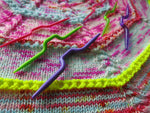 hiyahiya bright coloured cable knitting tools