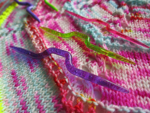 hiyahiya solid and glitter cable needles for knitting 