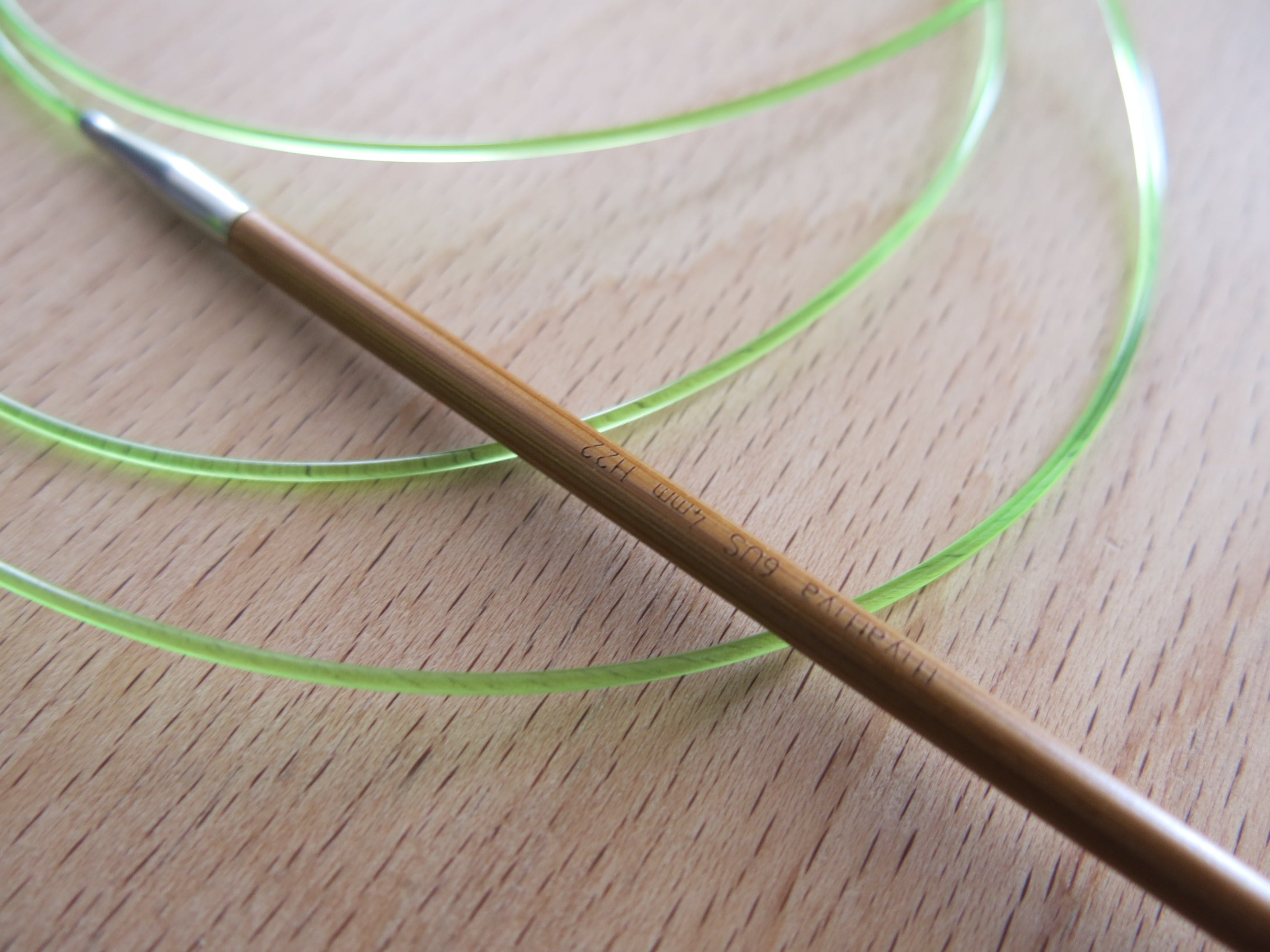 hiyahiya 60" fixed bamboo circular knitting needles