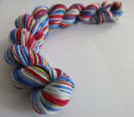 hand dyed speckled merino sock yarn mini skein