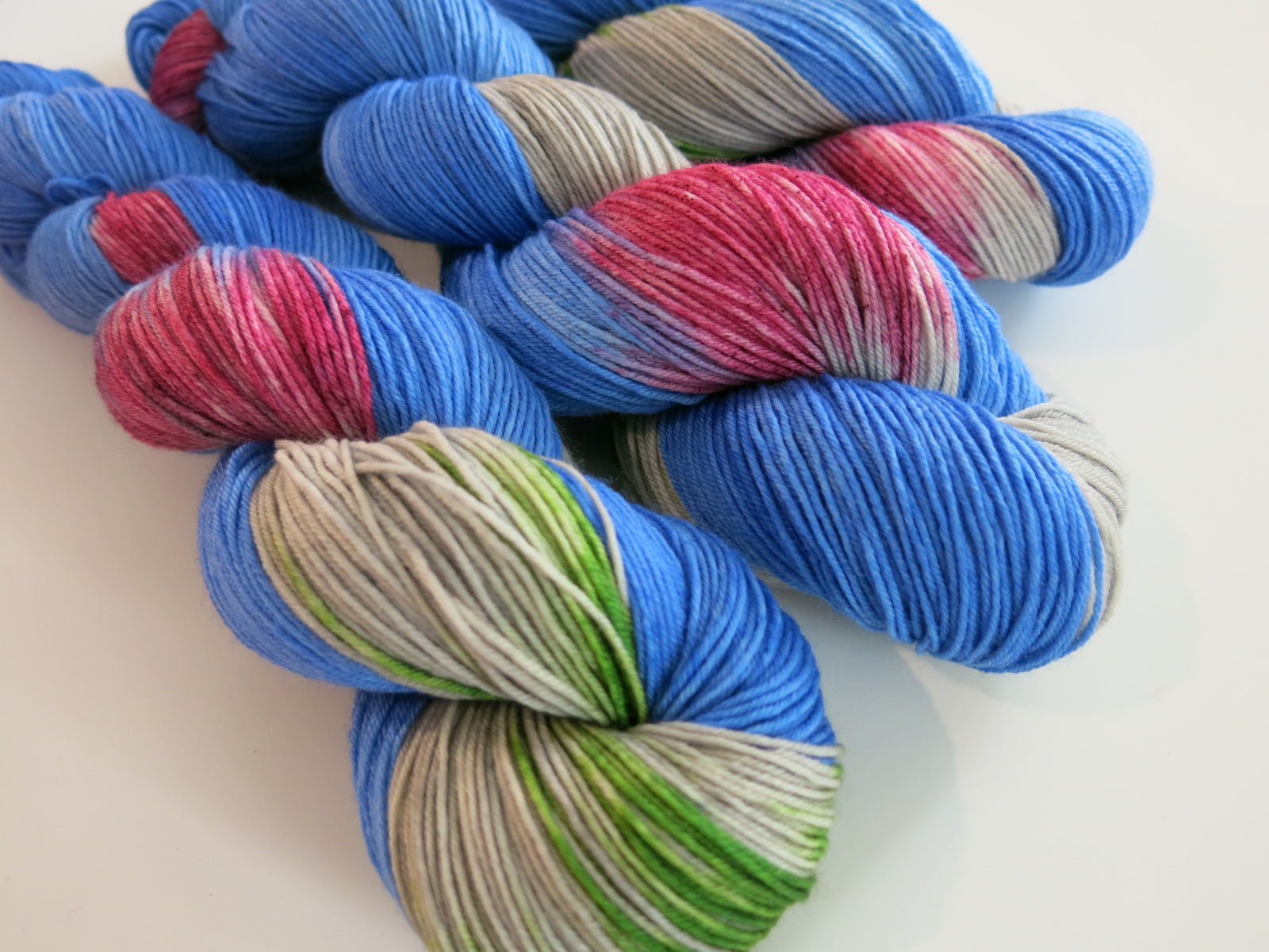 hand dyed yarn inspired by the color kittens hush