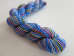 blue 20g mini skein for sock knitting and crafts