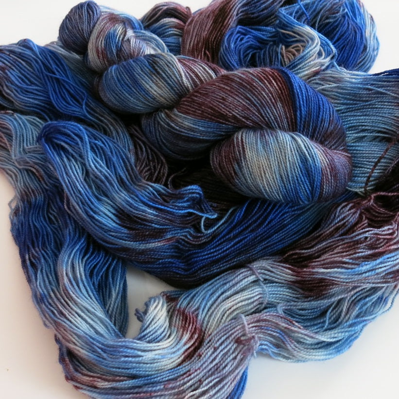 unique indie dyed yarn skeins for socks and shawls