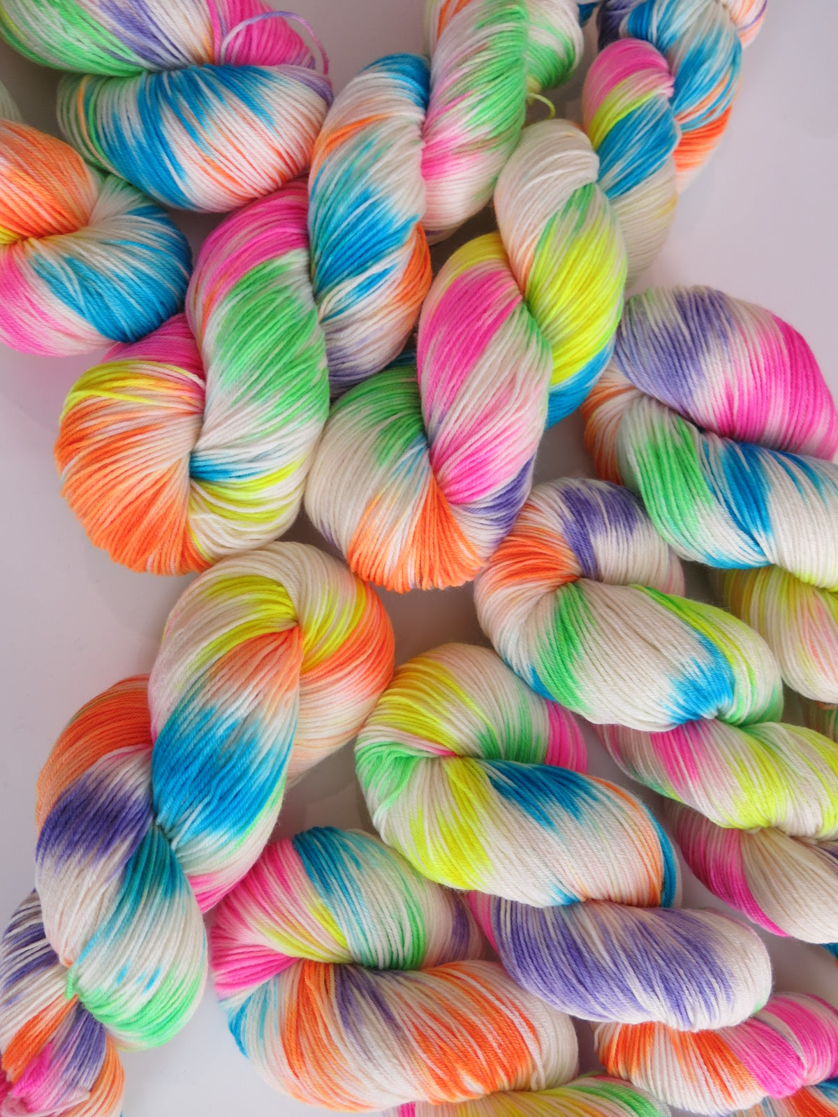 day of the dead sugar skull uv reactive yarn for knitting and crochet