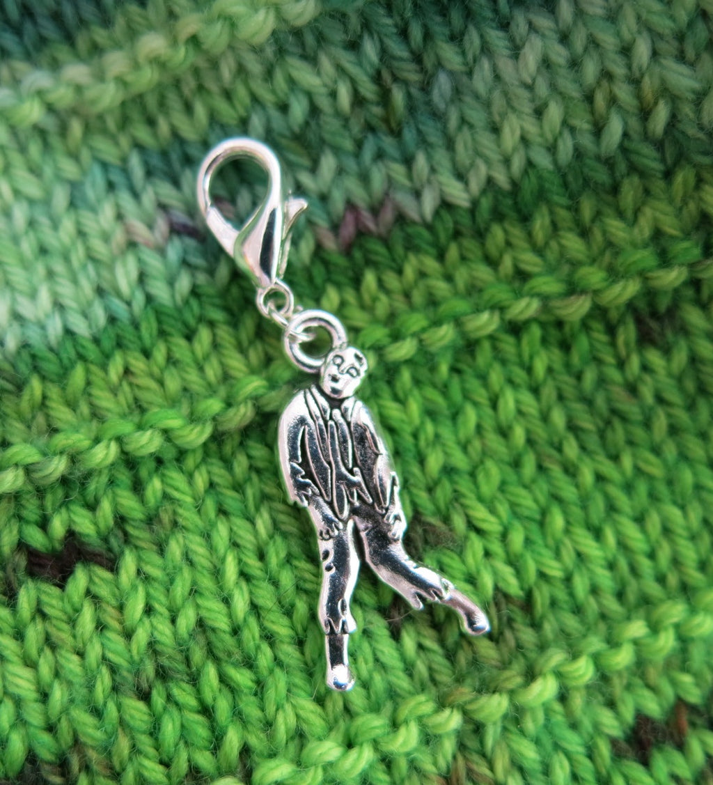 undead zombie charm place keeper for knitting or crochet