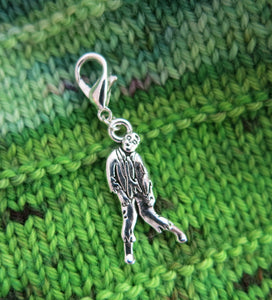 undead zombie charm place keeper for knitting or crochet