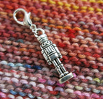 nutcracker charm for bracelets, zippers and crochet projects