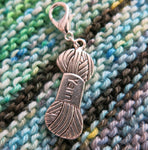 yarn skein place keeper bag charm for crochet