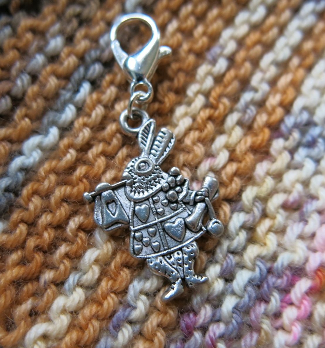alice in wonderland hanging charm with a clasp