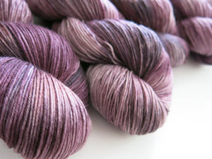 hand dyed espresso brown merino sock wool for knitting, weaving and crochet