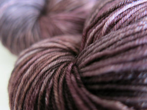 dark brown tonal sock yarn skeins for knitting and crochet