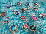 space nebula and stars snagless jumpring stitch markers for knitting