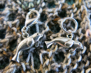 selkie seal charms for crochet knitting, bags and bracelets