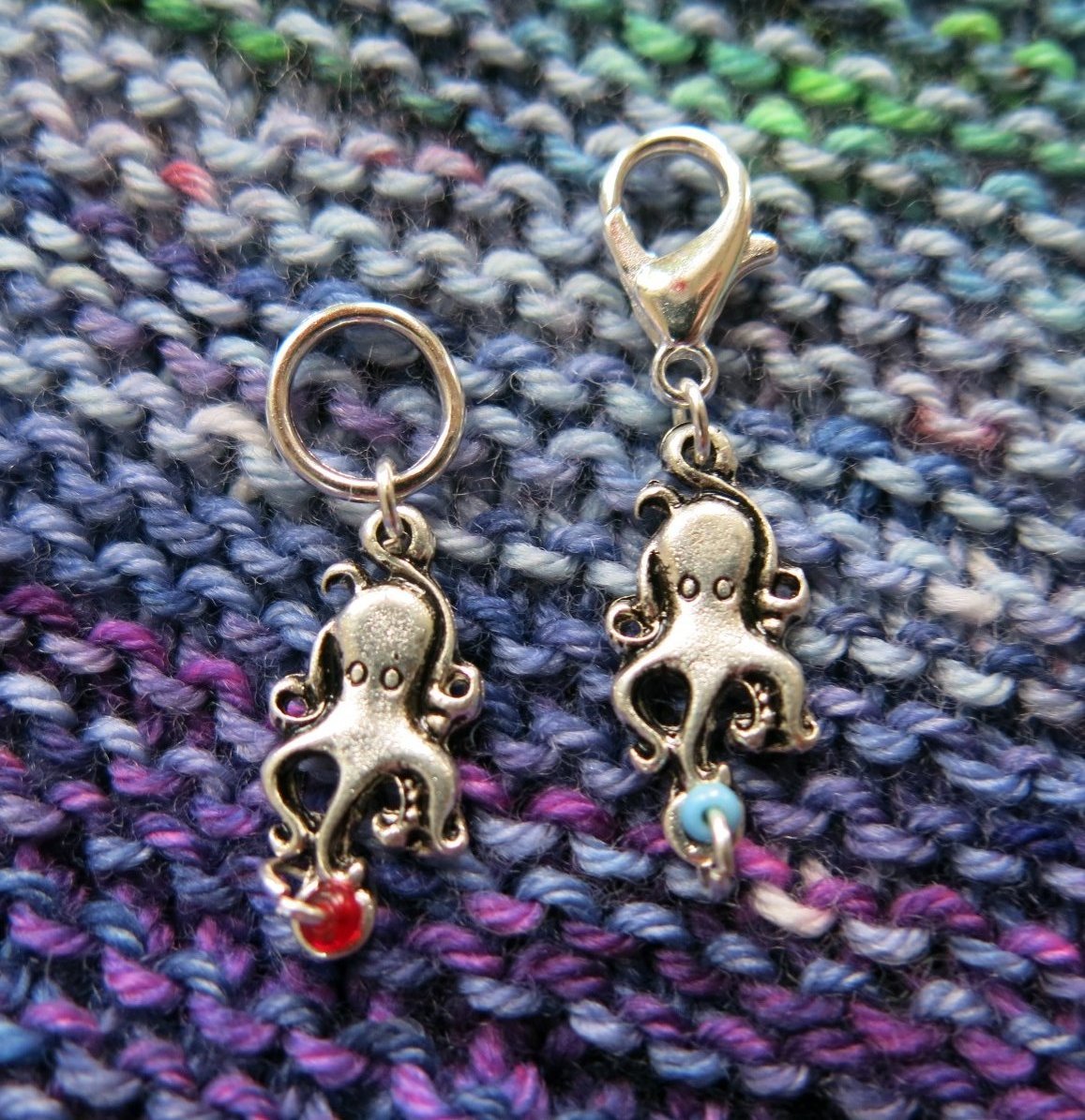 octopus progress keeper stitch markers for knitting and crochet