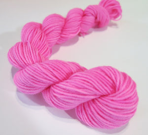 hand dyed 20g sock yarn mini skein for knitting socks and shawls