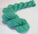 hand dyed 20g green sock yarn mini skeins for knitting
