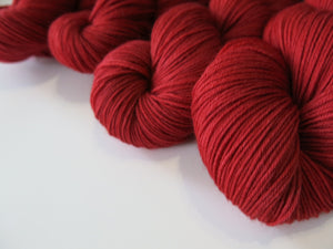 semi solid tonal blood red sock yarn for halloween knitting