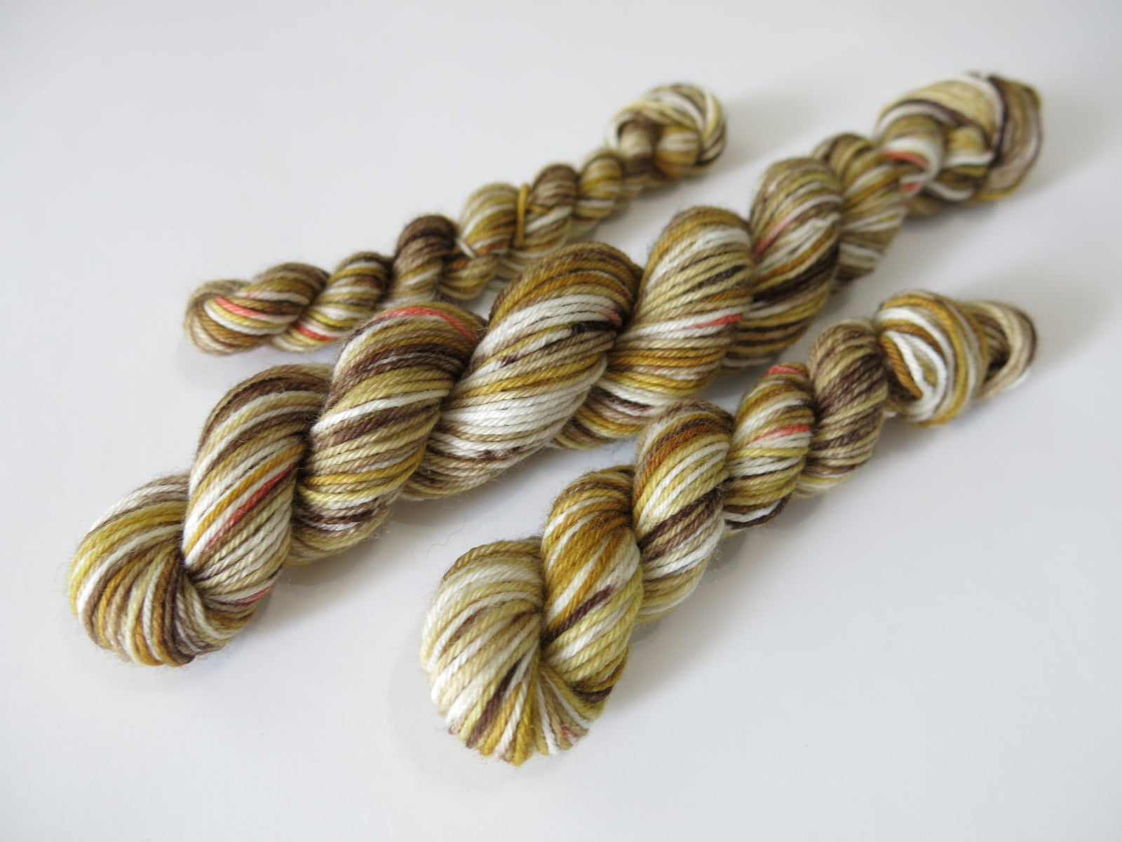 brown and orange black widow spider male inspired mini skeins