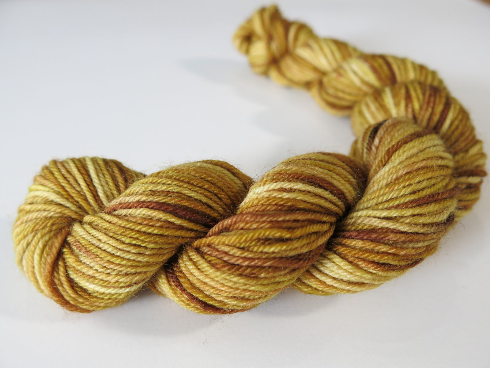 hand dyed tonal brown sock yarn mini skeins for knitting and crochet