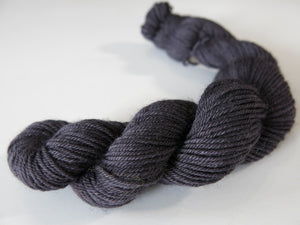 semi solid black 4 ply sock yarn mini skein for halloween
