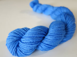 solid blue sock yarn mini skeins for knitting and crochet