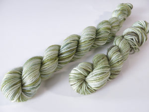 tonal glass green sock yarn mini skeins for knitting and crochet
