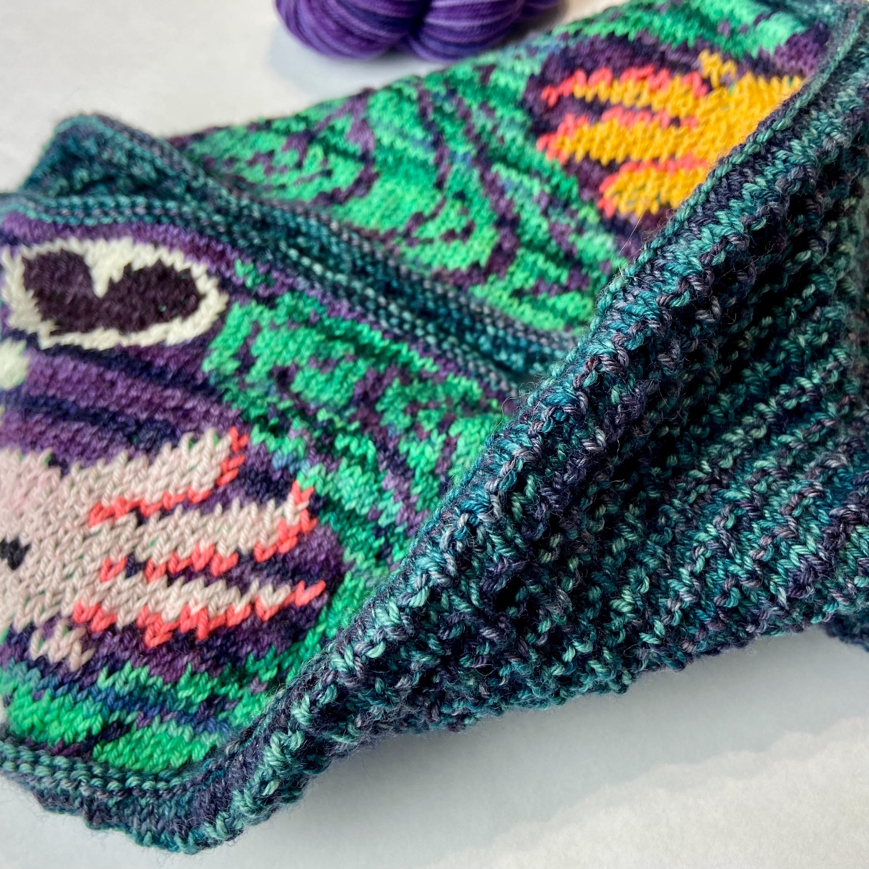 Lovealotl Axolotl Cowl Knitting Pattern - Paper Copy