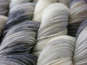 indie dyed horse inspired grey and white merino wool