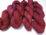 deep tonal burgandy maroon cabernet coloured sock yarn