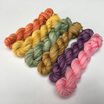 10g sock yarn mini skein set for knitting and crochet