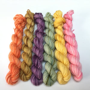 sock yarn mini skein set inspired by the color kittens