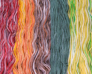 indie dyed merino yarn mini skiens