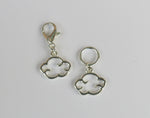 Silver Cloud Stitch Marker or Place Keeper