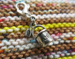 sand bucket and shovel charm for zippers and knitting
