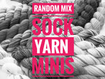 indie dyed mini skeins by my mama knits on choufungs sock