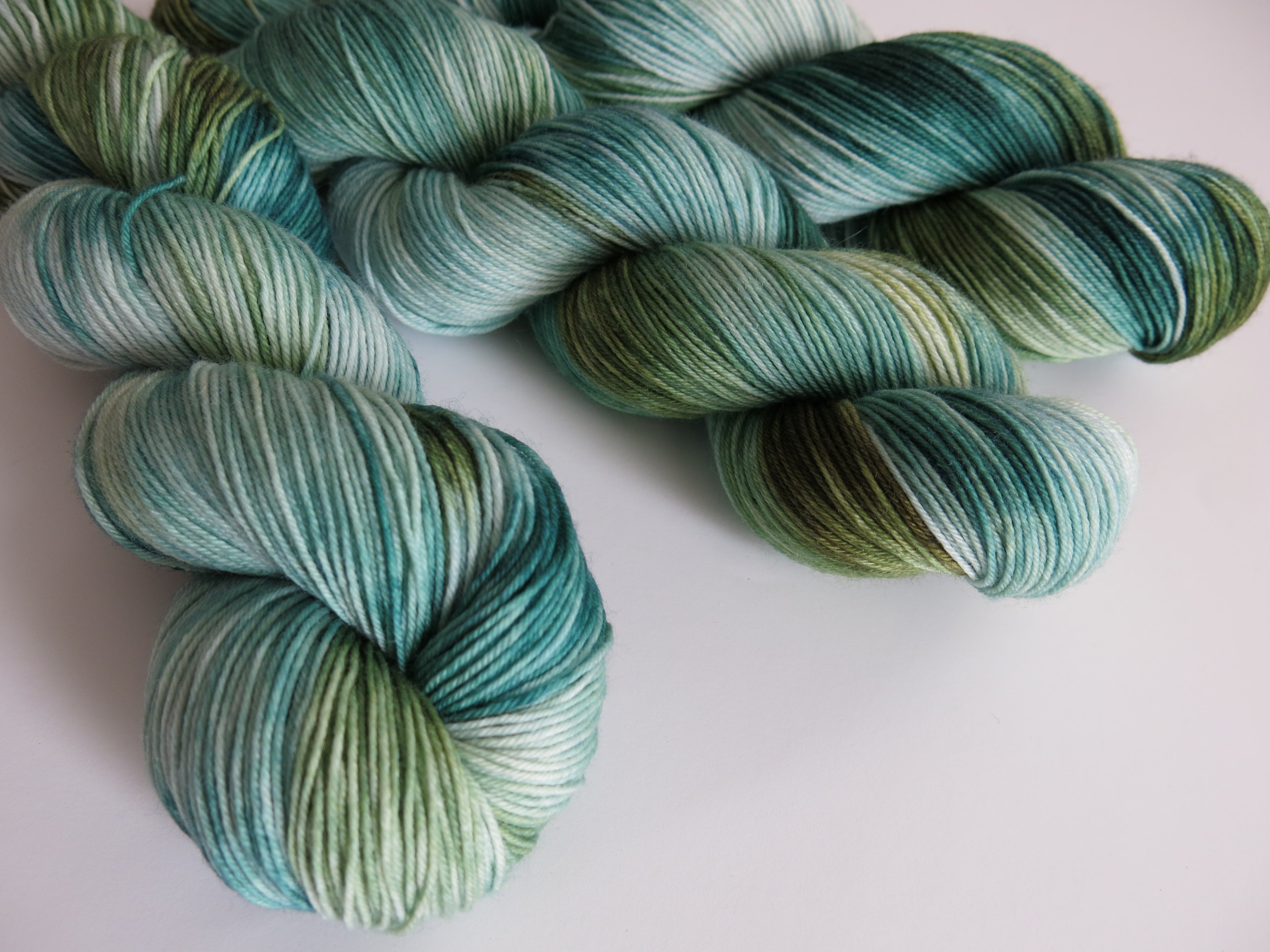 hand dyed sock yarn inspired by new mexico sage