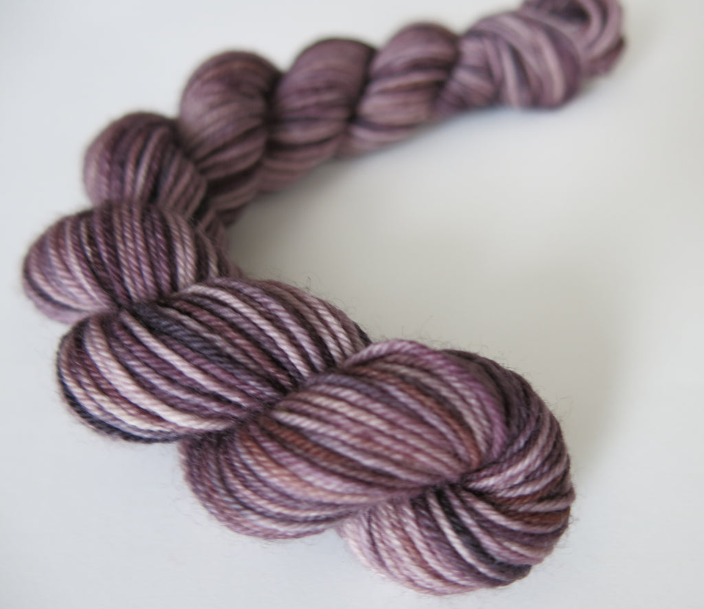 espresso brown coloured mini skein for knitting and crochet