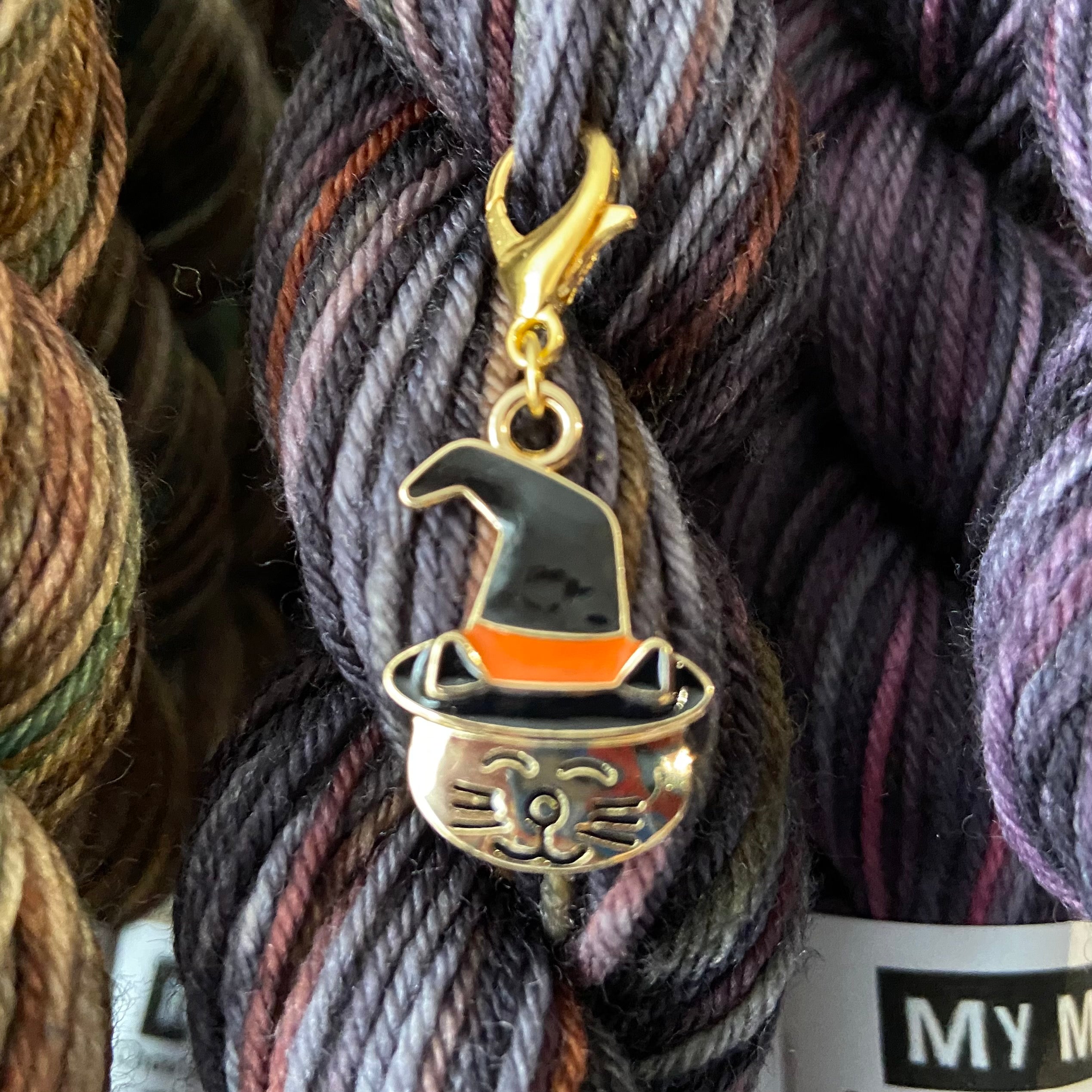 Halloween Cat Stitch Marker or Place Keeper