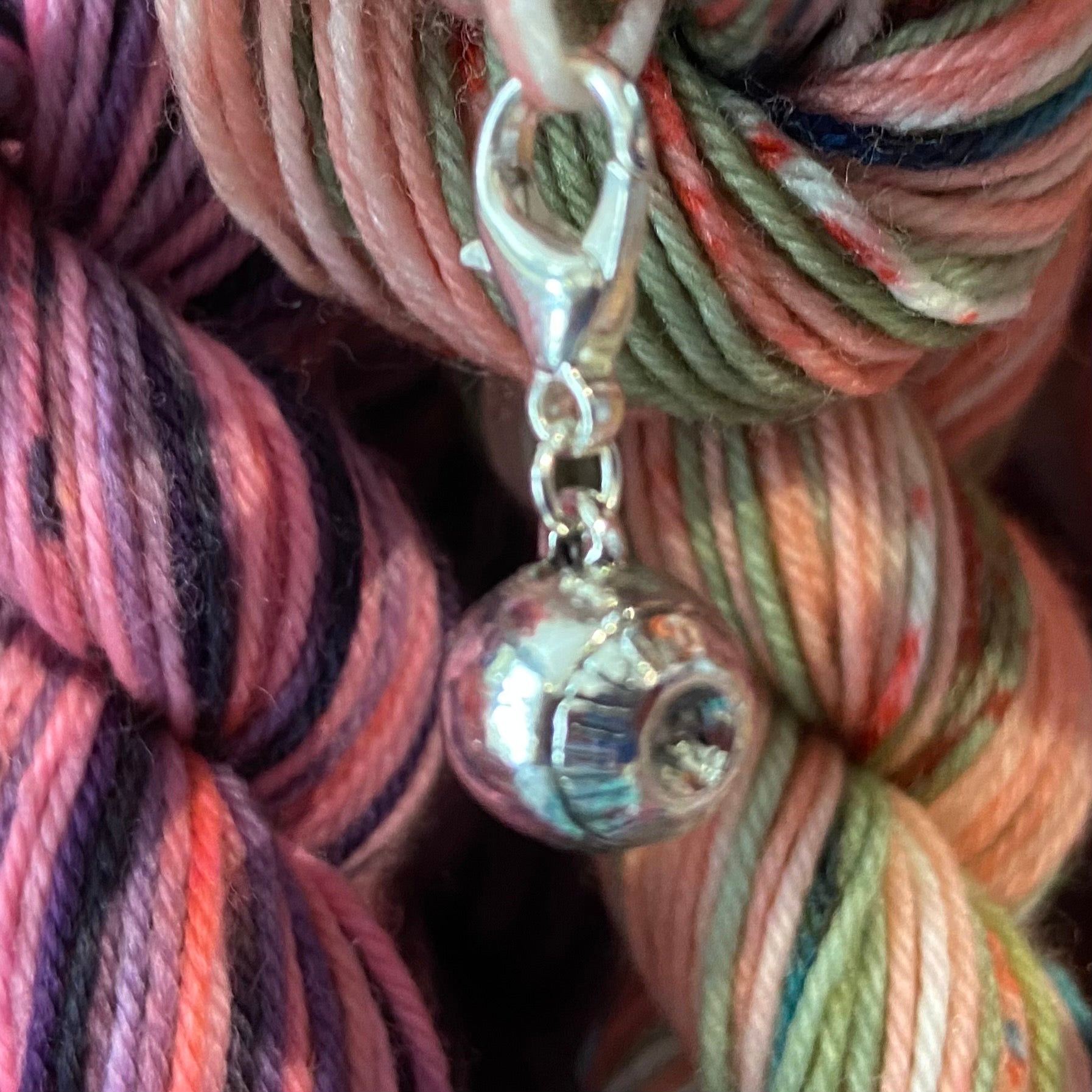 3D Floating Eyeball Snagless Stitch Marker or Clasp Place Keeper