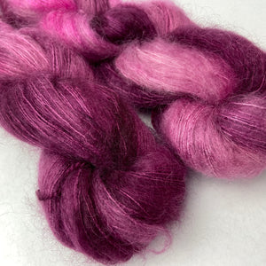 Pink Algae on Float Your Goat - 72/28 Brushed Kid Mohair Silk Lace