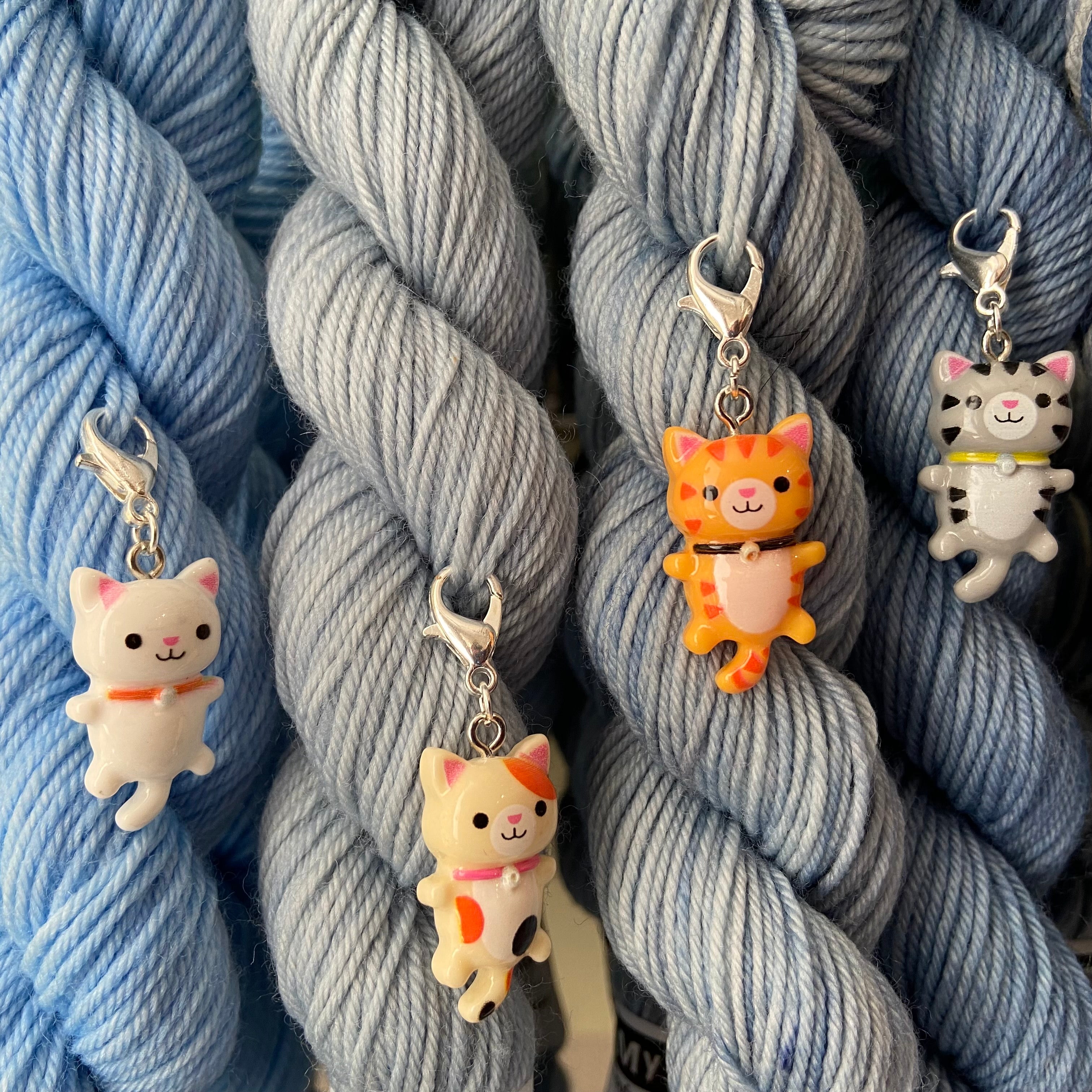 Resin Cat Stitch Markers or Clasp Place Keepers