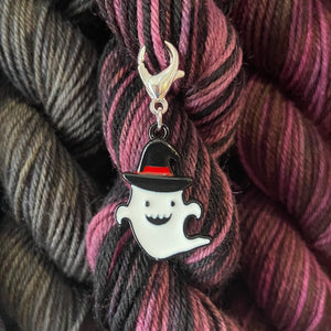 Enamel Halloween Ghost Stitch Marker or Place Keeper