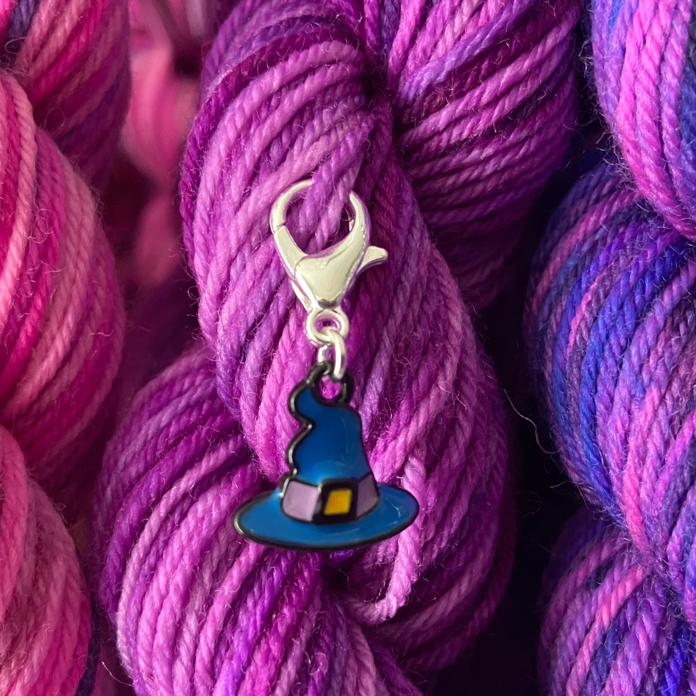 Enamel Witches Hat Stitch Marker or Place Keeper