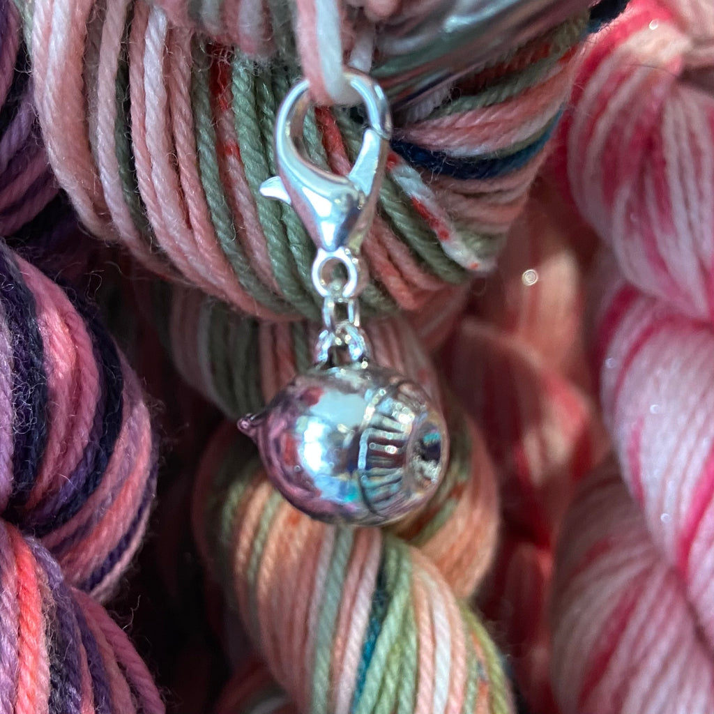 3D Floating Eyeball Snagless Stitch Marker or Clasp Place Keeper